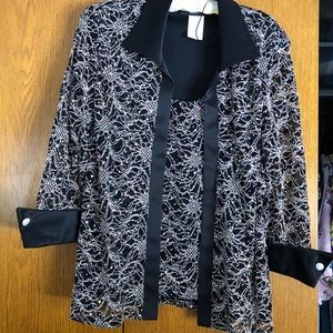 ONE PIECE BLACK EMBELLISHED JACKET